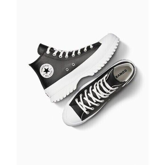 Converse Chuck‎ Taylor All Star Lugged 2.0 Hi Sneaker Black/Egret/White A03704C - Picture 4 of 7